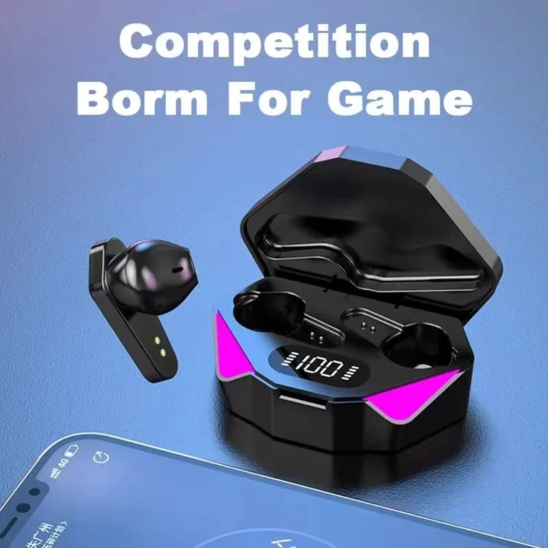 ai wireless earbuds with rgb lights hd surround sound