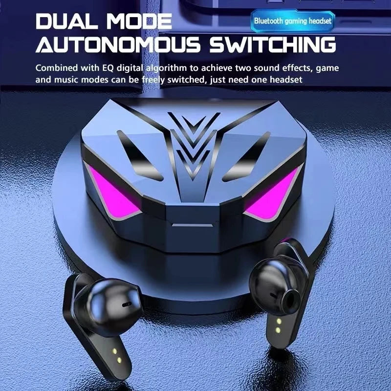 ai wireless earbuds with rgb lights hd surround sound