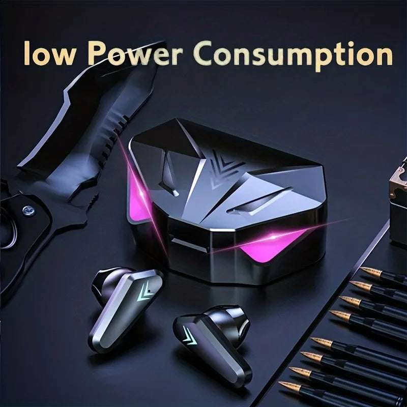 ai wireless earbuds with rgb lights hd surround sound