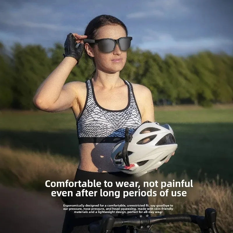 XG88Pro Smart Translation Bluetooth Glasses, Wireless Headset, Anti‑Blue‑Light for Sports, Running & Cycling